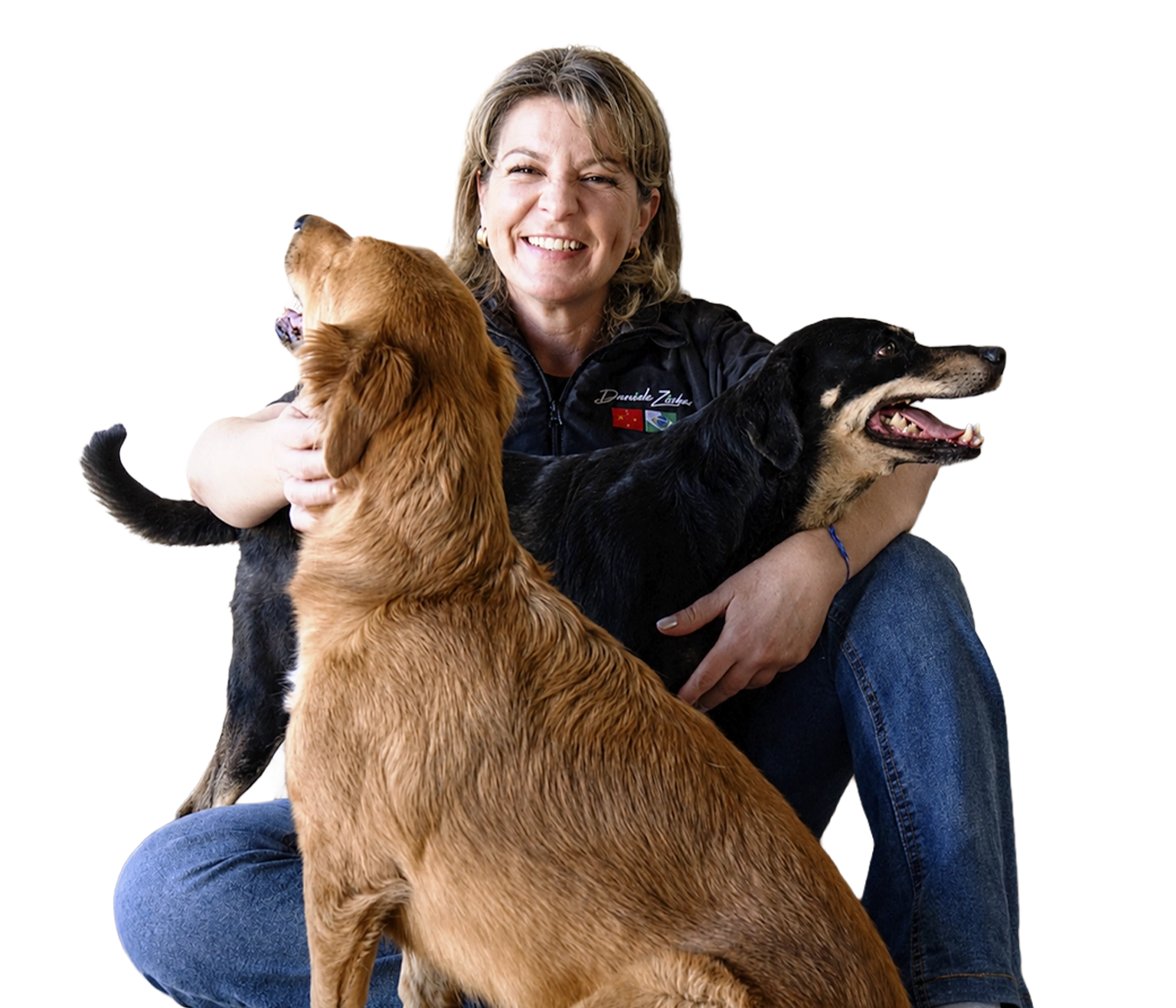 Dani Ziober com animais